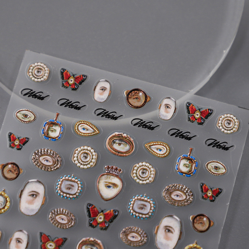 Nail Art Xmas - 1 шт. 5D тисненые Хэллоуин смешанные