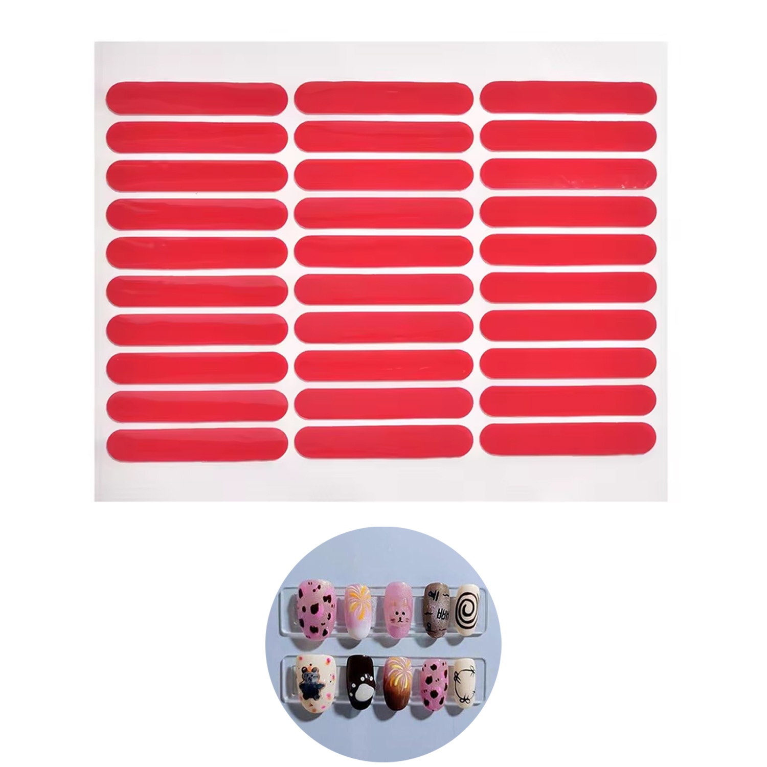 Nail Art Overlay - LULAA двусторонняя хрустальная лента для дизайна