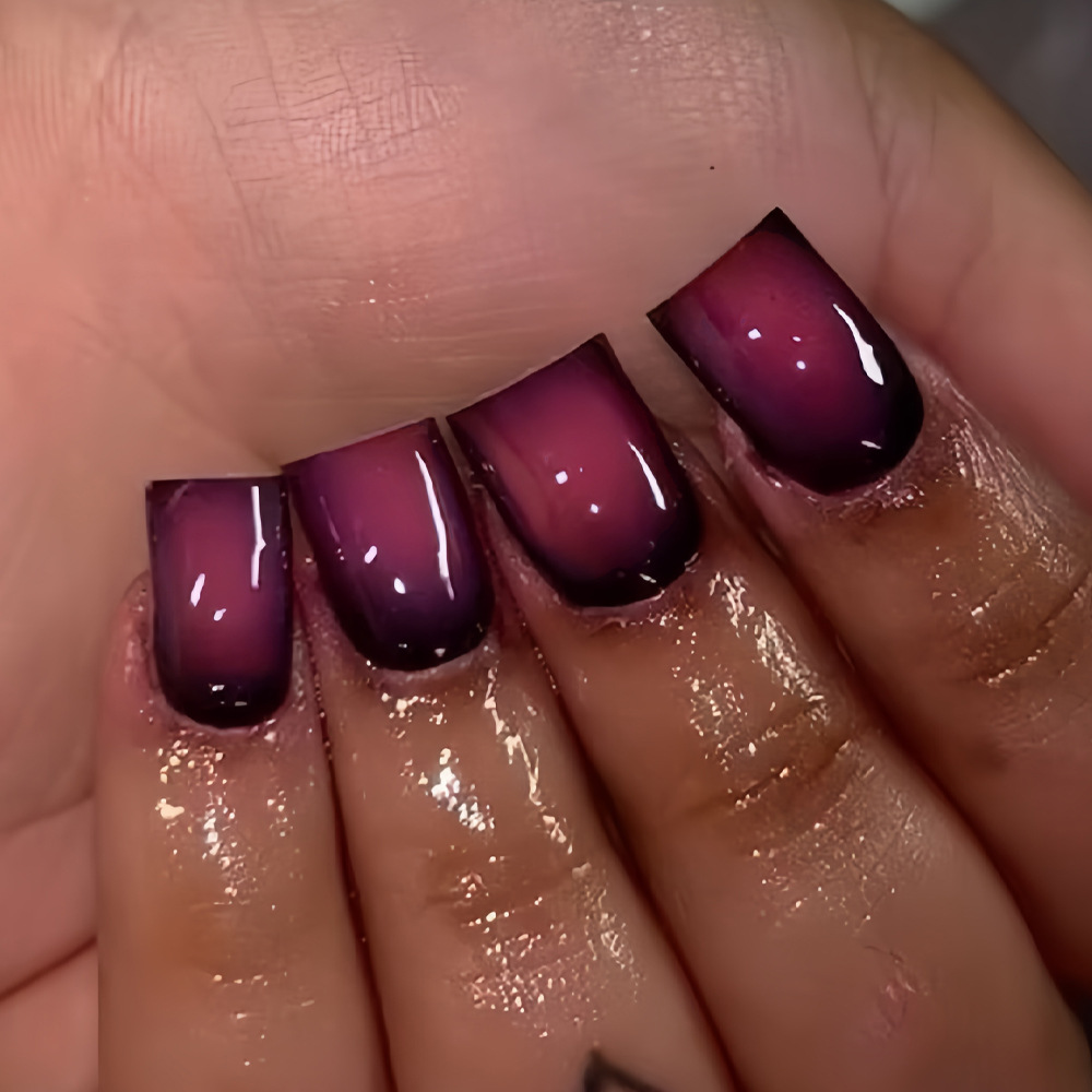Nail Art Pink - Короткие квадратные накладные ногти для женщин,