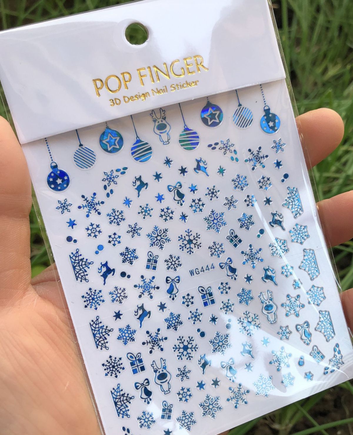 Рождественские 3D наклейки для – обзор и цена Nail Art Xmas