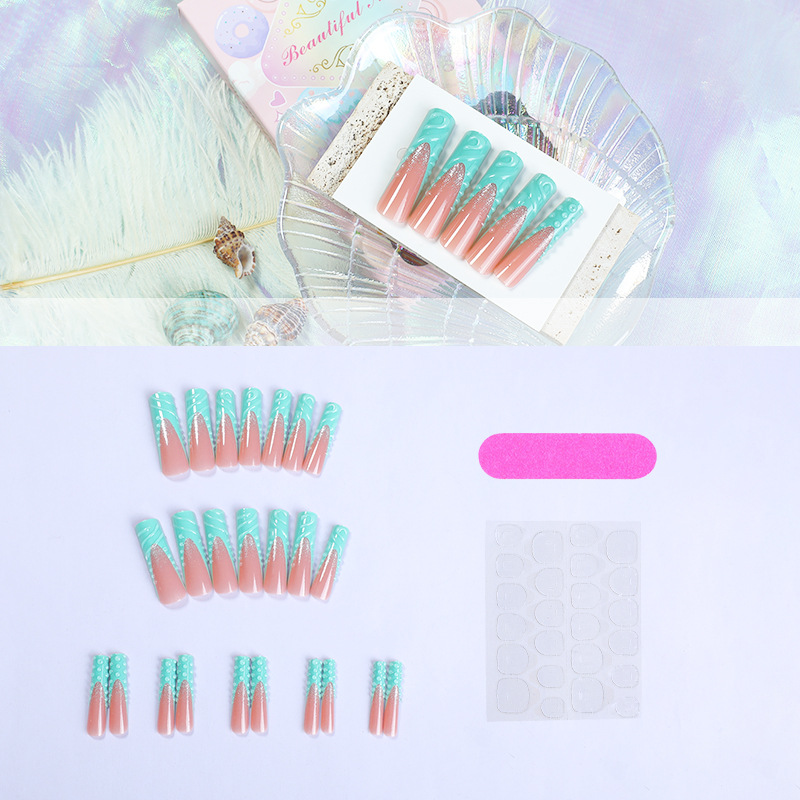 24 шт. 3D накладные ногти в фо – обзор и цена Nail Art Pink