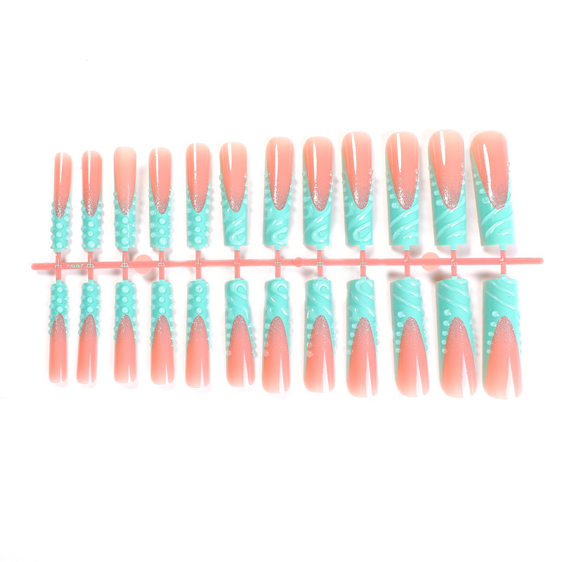 24 шт. 3D накладные ногти в фо – обзор и цена Nail Art Pink