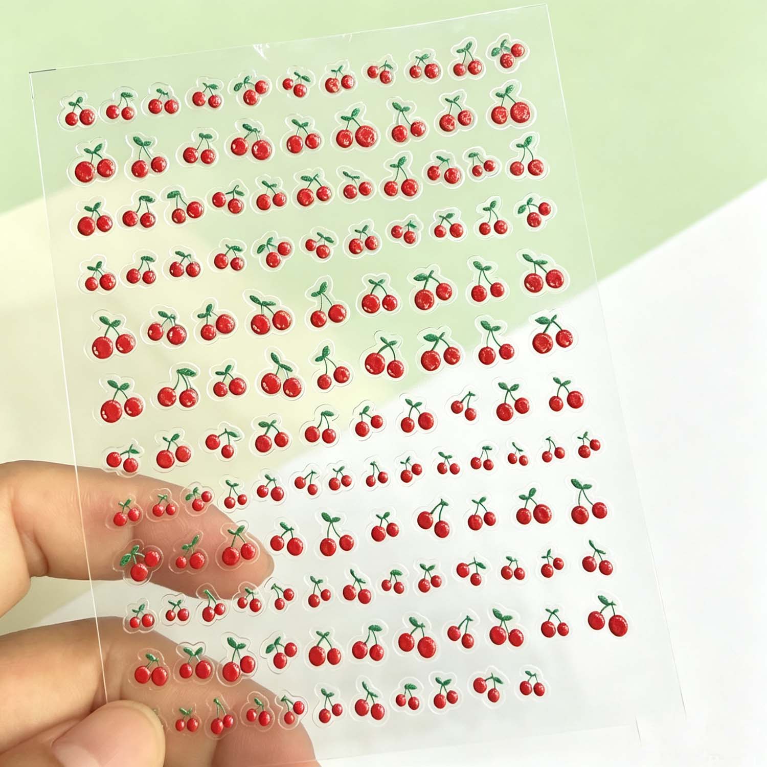 Наклейки для ногтей Cherry 5D: – обзор и цена Nail Art Red Cherry