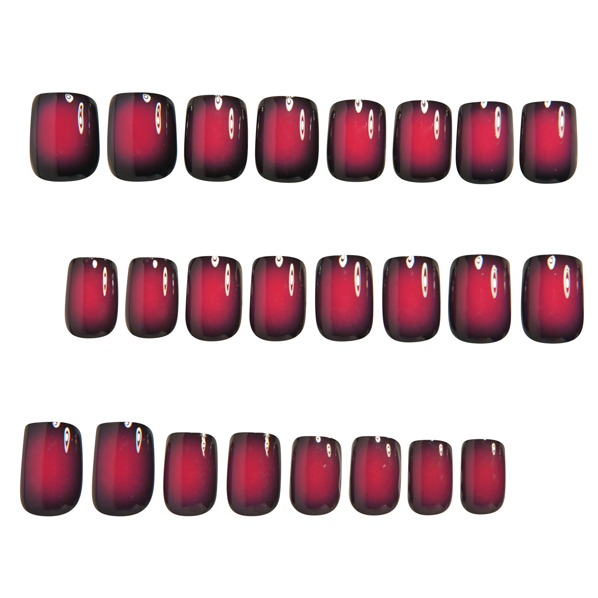 Короткие квадратные накладные  – обзор и цена Nail Art Pink