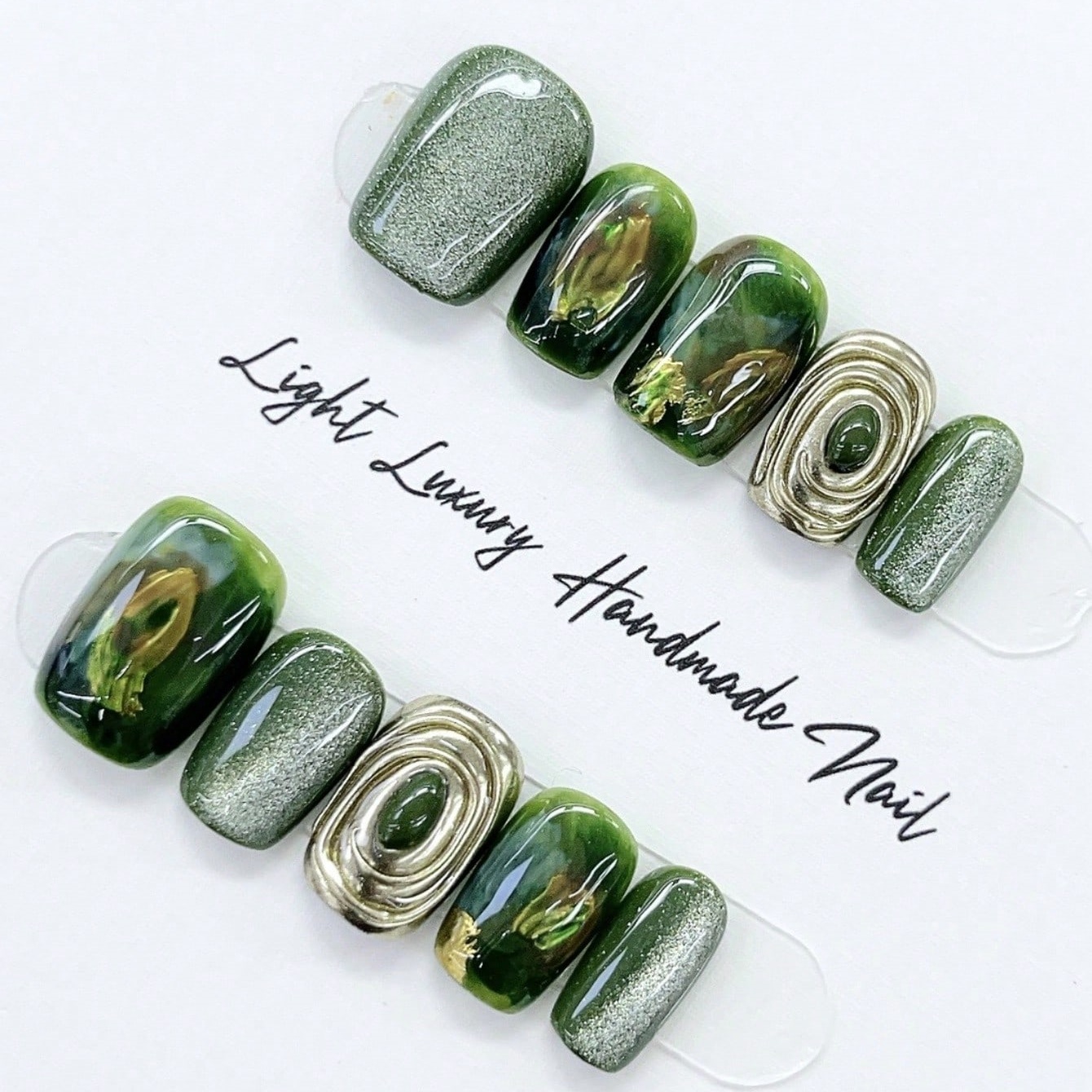 10 шт. Накладные ногти ручной  – обзор и цена Nail Art Overlay
