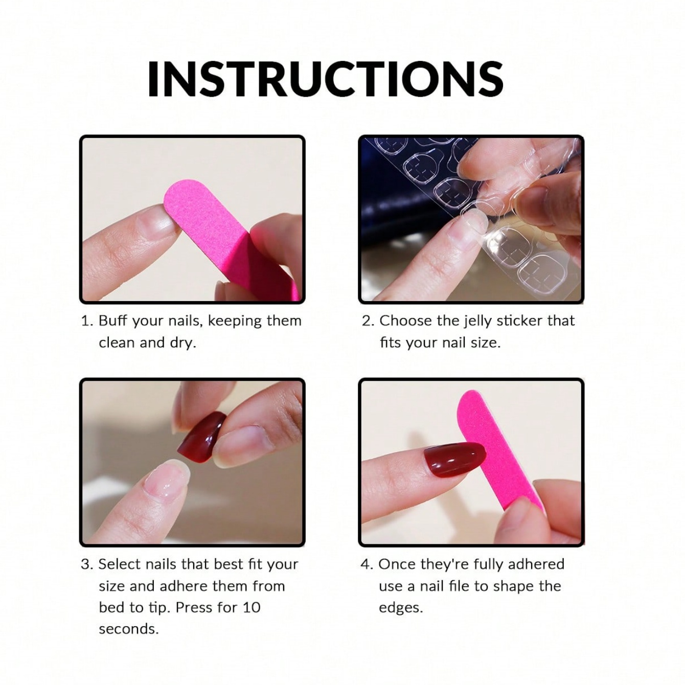 10 шт. Накладные ногти ручной  – обзор и цена Nail Art Overlay